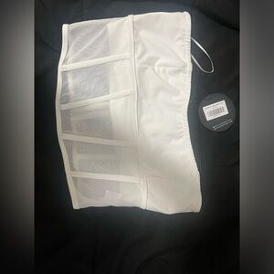 White strapless crop top!